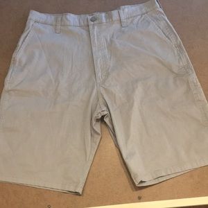 Wrangler Grey Flat Front Shorts